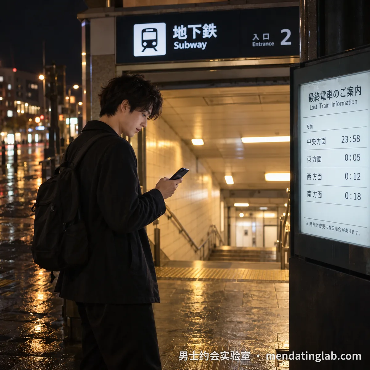 送之前先算一件事:她能不能赶上末班车
